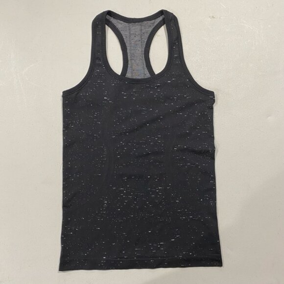 Lululemon Swiftly Tech Racerback Tank Top Black Speckled Size XXS,  2 - Picture 2 of 6